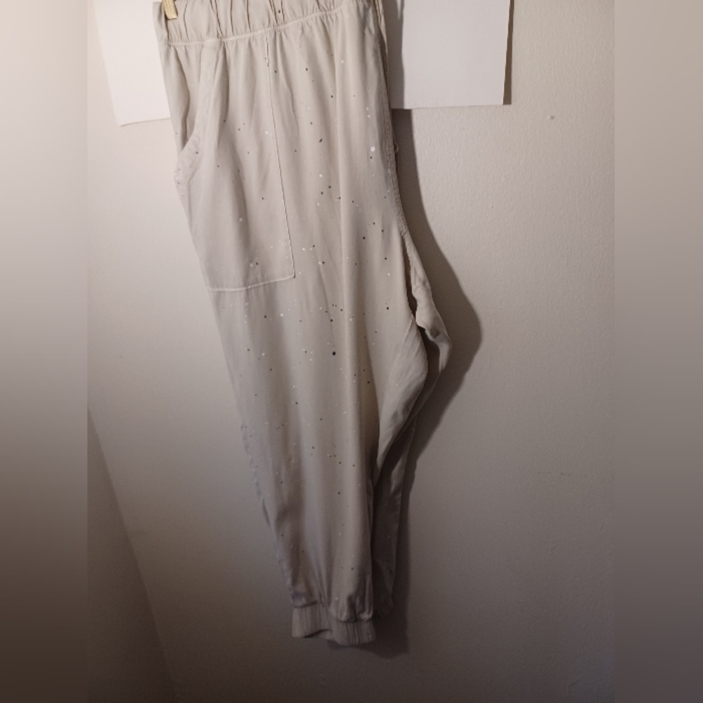 Side Stitch Los Angeles Distressed Beige Joggers New No Tags 3X 5X